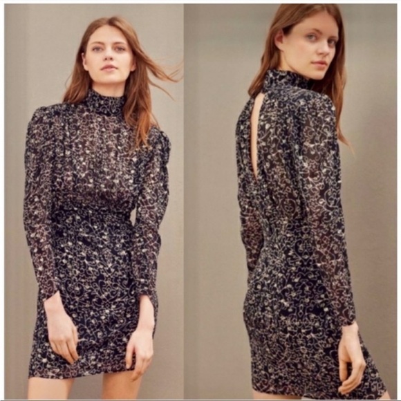 BA&SH Robe Acia Mini Dress - Picture 1 of 12